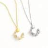 star diamond moon necklace