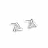 Geometric Chic Triangle Stud Earrings