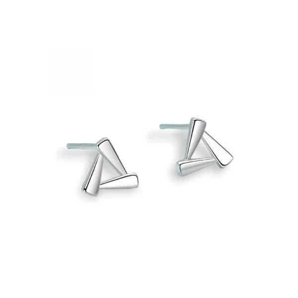 Geometric Chic Triangle Stud Earrings