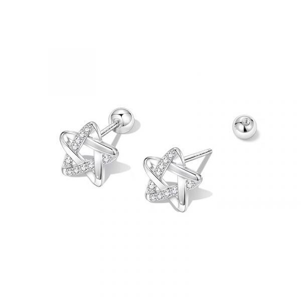 Stellar Enchantment Pentagram Star Shaped Earrings