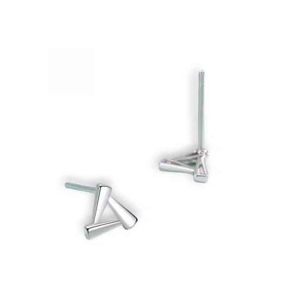 Geometric Chic Triangle Stud Earrings