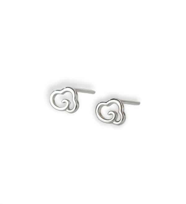 Cloud Radiance Stud Earrings