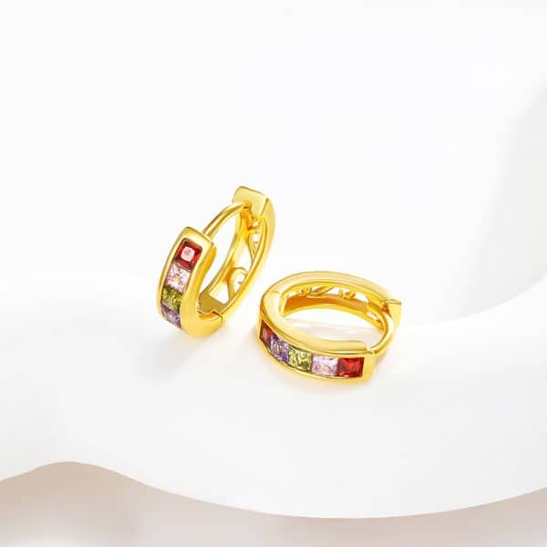 Golden Inlaid Earrings Golden Inlaid Earrings