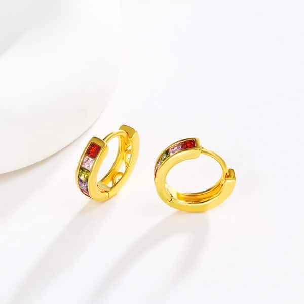 Golden Inlaid Earrings Golden Inlaid Earrings