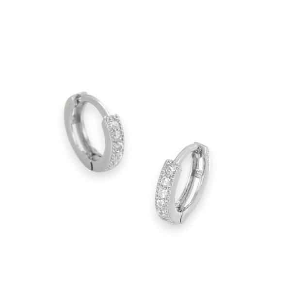 White Inlaid Earrings With white stones White Inlaid Earrings With white stones