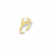 Round Adjustable Pearl Ring