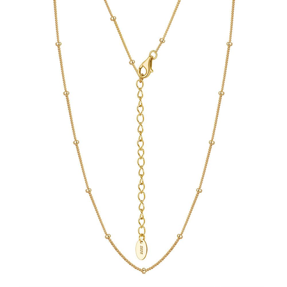 14K Gold Beaded Necklace